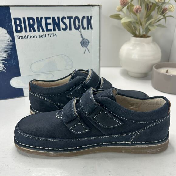 Birkenstock Shoes - Birkenstock Tyler Suede Shoe Dark Blue Regular Fit 0496181Women 7/Men 5 Tried On